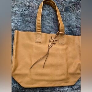 Frye large tan tote.